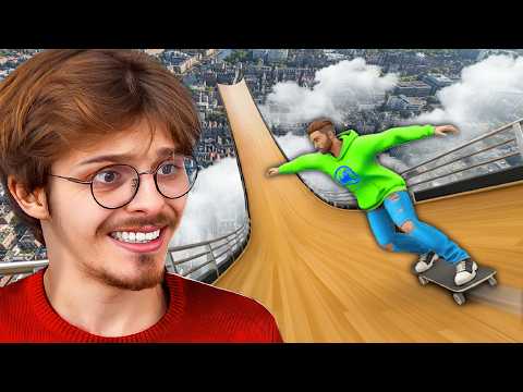 Can I complete this Mega Ramp on a Skateboard?