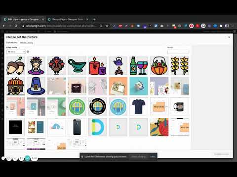 How to add Cliparts to your product designer on Wordpress
