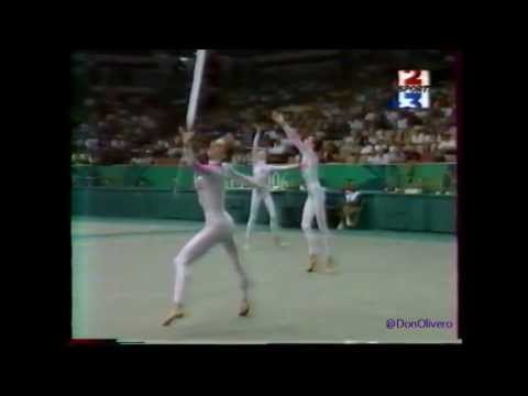 RUSSIA 3 balls 2 ribbons - 1996 Atlanta Olympics prelims