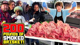 Smoking 200 Pounds Of Brisket For The Homeless!