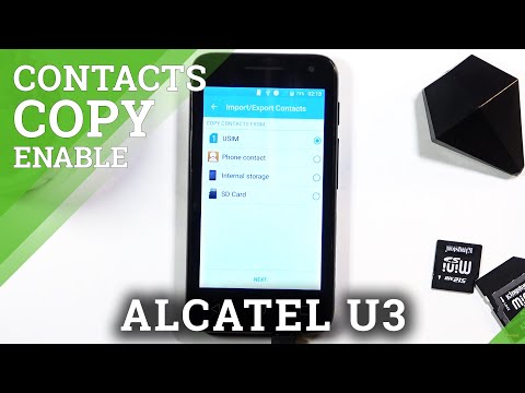How to Copy Contacts in ALCATEL U3 – Move Contacts from SIM to Phone Storage
