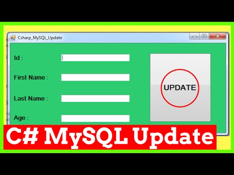 C# & MySQL - How To Update MySQL Database Data Using C# [ With Source Code ] Video