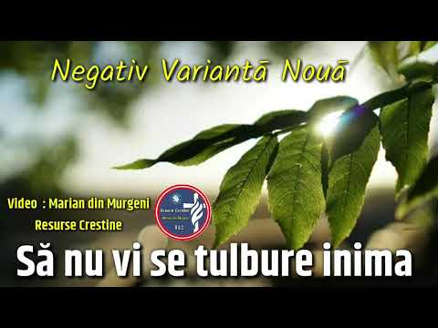 SĂ NU VI SE TULBURE INIMA - NEGATIV O VARIANTĂ NOUĂ/2019/