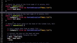 Doubly Linked List Code