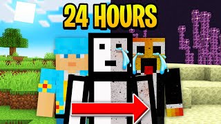 Download lagu Playing Minecraft for 24 HOURS Straight! [FULL MINECRAFT MOVIE] mp3