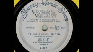 I&#39;ve Got A Crush On You- Lee Wiley and Fats Waller