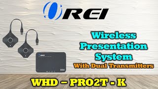 Wireless 2x1 HDMI Transmitter Receiver Dongle Kit up to 100ft from Laptop, PC Presentation Switching
