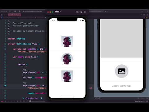 How to Download image from URL using AsyncImage iOS 15 SwiftUI Part #1