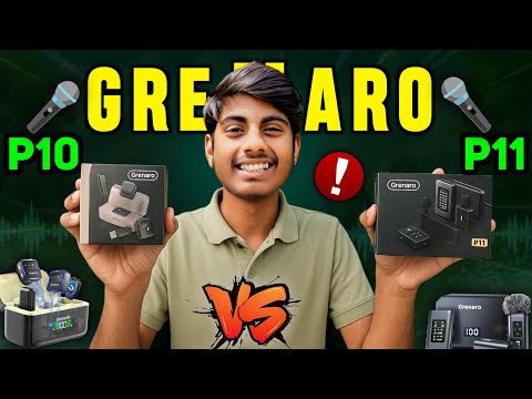 GRENARO P10 VS P11 MIC COMPARISON 😱 | best wireless mic for youtube | Grenaro p10