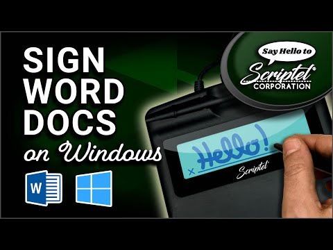 Sign with the MS Word Plugin