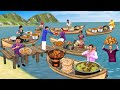 Floating Market Street Food Selling Samosa Biryani Pani Puri Hindi Kahani Moral Stories Comedy Video