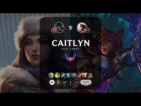 Caitlyn ADC vs Samira - KR Master Patch 13.17