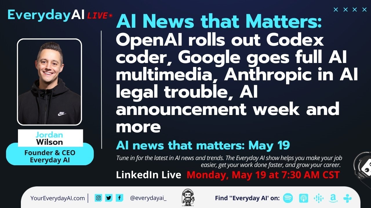 OpenAI rolls out Codex coder, Google goes full AI multimedia, AI announcement week and more AI news