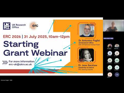 ERC Starting Grant Webinar 2026
