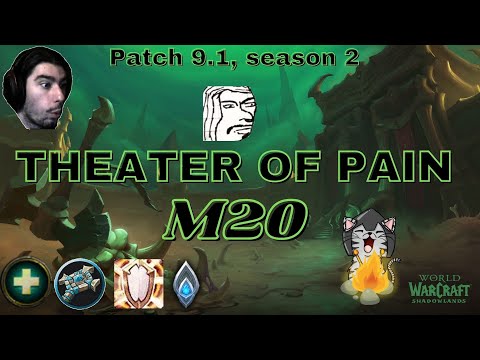 ToP M+20 Kyrian Discipline Priest 9.1 S2 [Fortified, Bursting, Storming, Tormented] /w Commentary