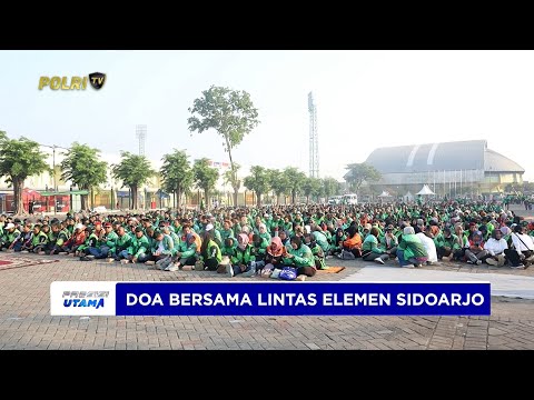 FORKOPIMDA BERSAMA LINTAS ELEMEN DAN OJOL SIDOARJO GELAR DOA BERSAMA