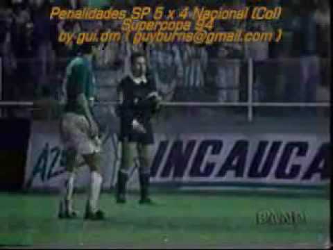 São Paulo vs Atletico Nacional - Supercopa 1993 (pênaltis)