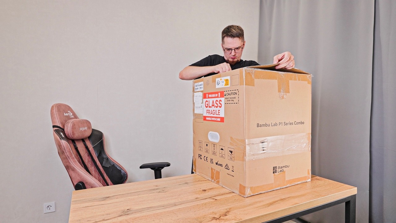 Принтер 3D за 100 тысяч, распаковка