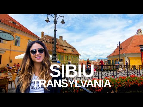 Explore Sibiu Romania. 4K Walking Tour Of Transylvania's Most Beautiful City