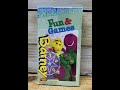 Barney S Fun Games 2000 VHS