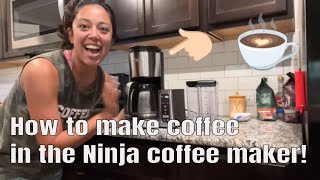 How to Make Coffee in the Ninja Coffee Maker - Make Coffee in the Ninja CE251 Programmable Brewer