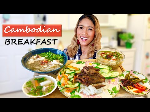 Cambodian Breakfast | 3 Most Popular Breakfast - Cambodian Food Mukbang