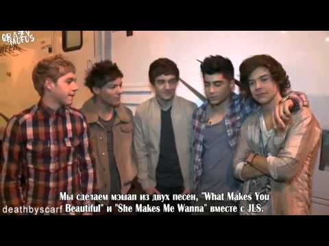 One Direction Backstage Interview ~ X Factor LIVE Final [RusSub]