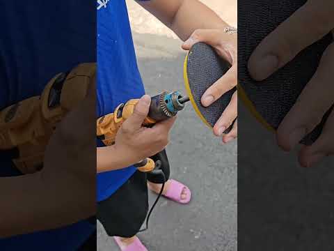 Cách biến máy khoan trở thành máy đánh bóng