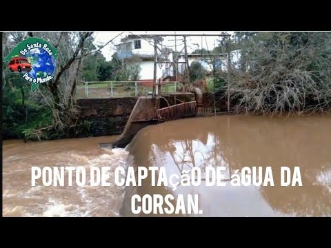 Ponto e Captação de água a Corsan de Santa Rosa.