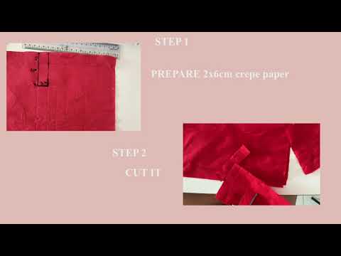 Flower crepe paper tutorial