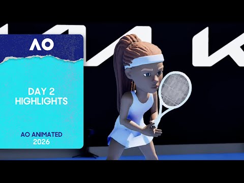 AO Animated | Day 2 Highlights | Australian Open 2026