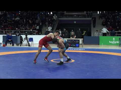 1/2 final GR - 60 kg: Rəhman Kərimov - Elmir Əliyev