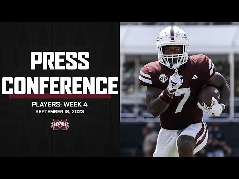 FOOTBALL | Mississippi State Football Student-Athletes Week 4 Press Conference