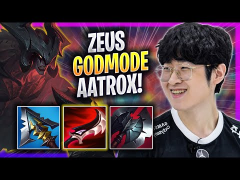 ZEUS LITERALLY GOD MODE WITH AATROX! - T1 Zeus Plays Aatrox TOP vs Volibear! | Season 2023