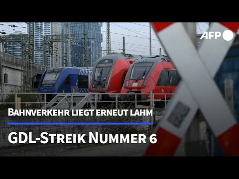 Neuerlicher GDL-Streik legt Bahnverkehr lahm | AFP