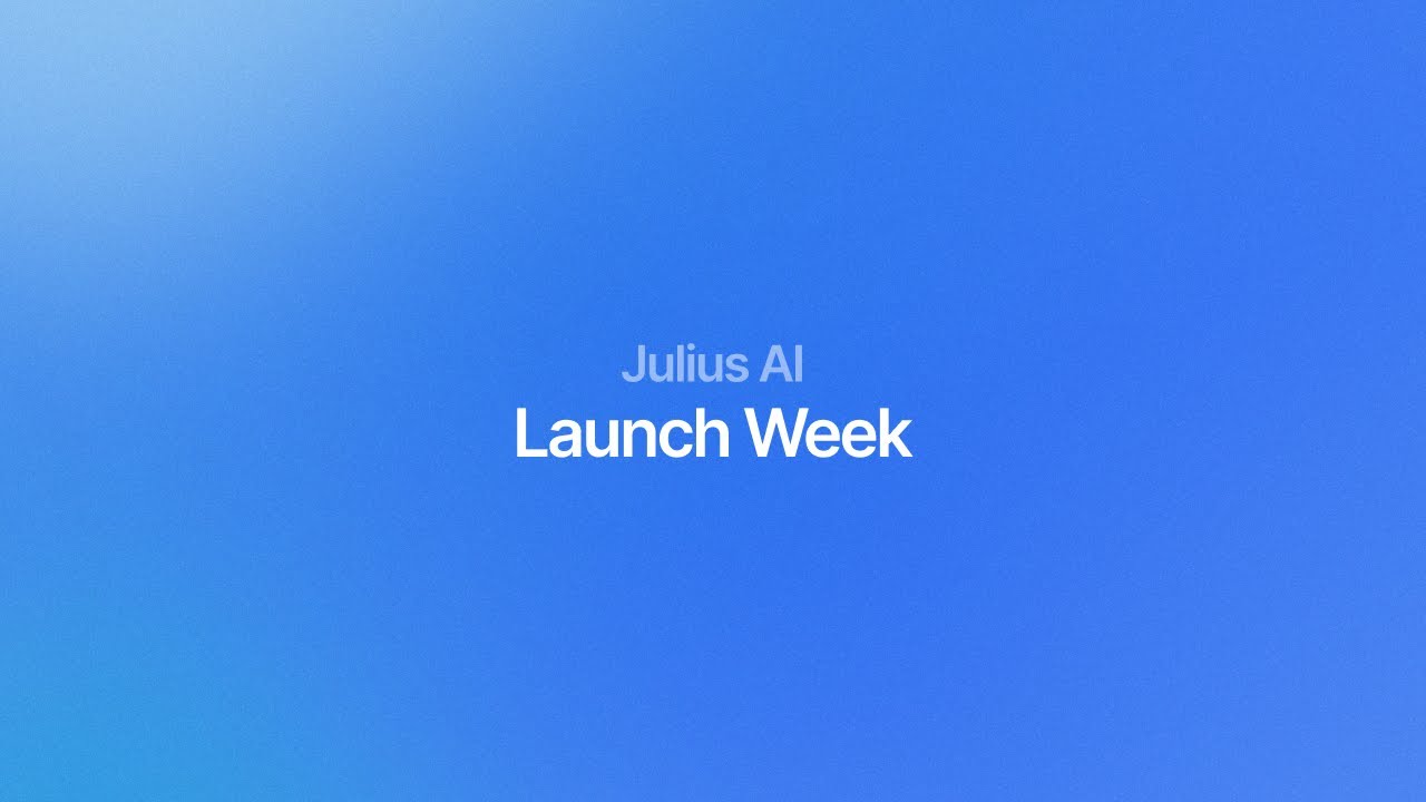 Launch Week Day 1: Introducing SQL Server | Julius AI video thumbnail