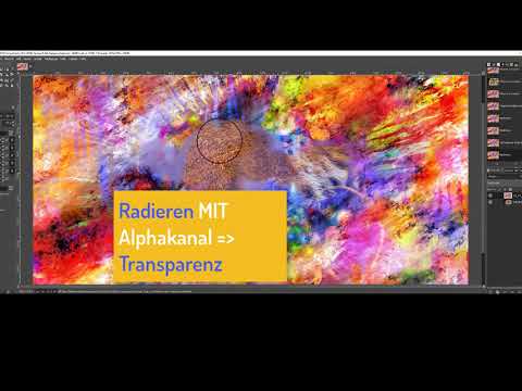 #18/32 Mit durchsichtigen Ebenen, Transparenz, Radierer und Pipette ein Rubbelbild erstellen