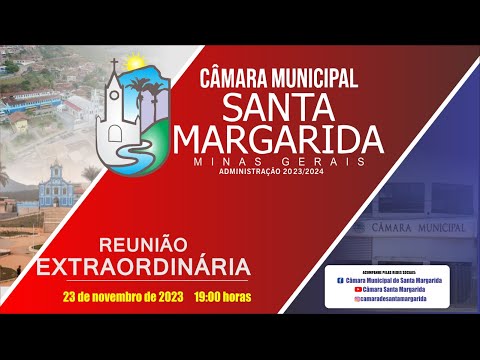 *Plenário Namiro Bárbara - Reunião EXTRAORDINÁRIA -  23  de Novembro de 2023 - Santa Margarida -MG