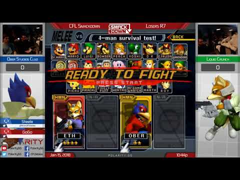 CFL Smackdown 159 Melee - Cujo (Falco) vs Liquid`Crunch (Fox) - Losers R7
