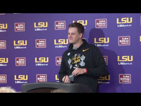 Video: Joe Burrow's Press Conference, "Excited For Saturday" vs. Texas A&M