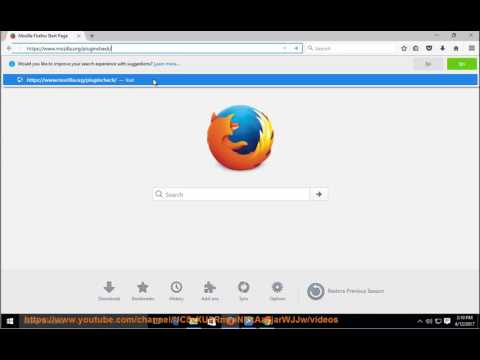 Fix Warning: Unresponsive plugin issue when running Mozilla Firefox on Windows Video
