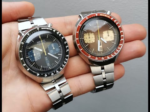 How to spot FAKE SEIKO Bullhead ?! All genuine or with aftermarket parts? - 6138-0040 Brown vs Blue