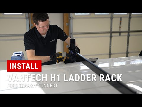 Installing Vantech H1 Ladder Rack on Ford Transit Connect