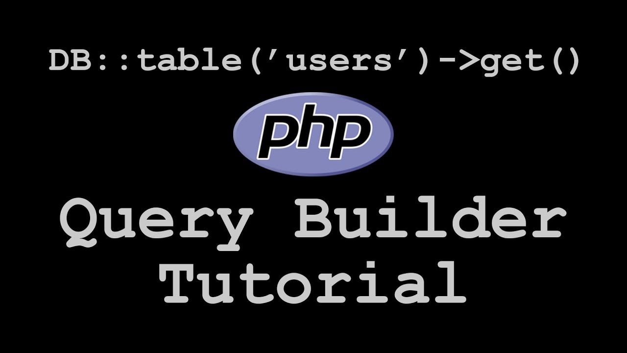 Query Builder from scratch in PHP | Quick Programming Tutorial