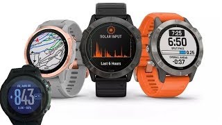 Fenix 6 Sapphire черные с черным ремешком