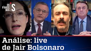 Comentaristas analisam a live de Jair Bolsonaro de 08/07/21