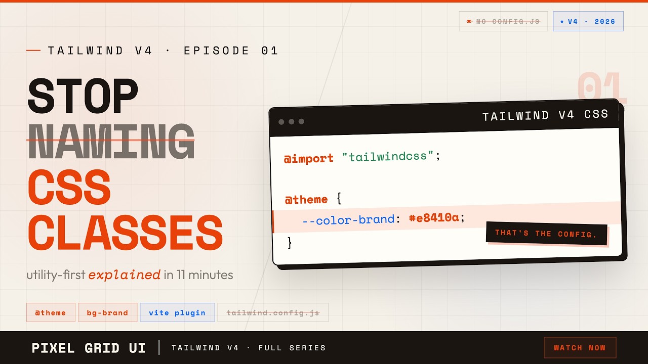 Tailwind CSS v4 Tutorial — What It Is & Why It Changed Everything