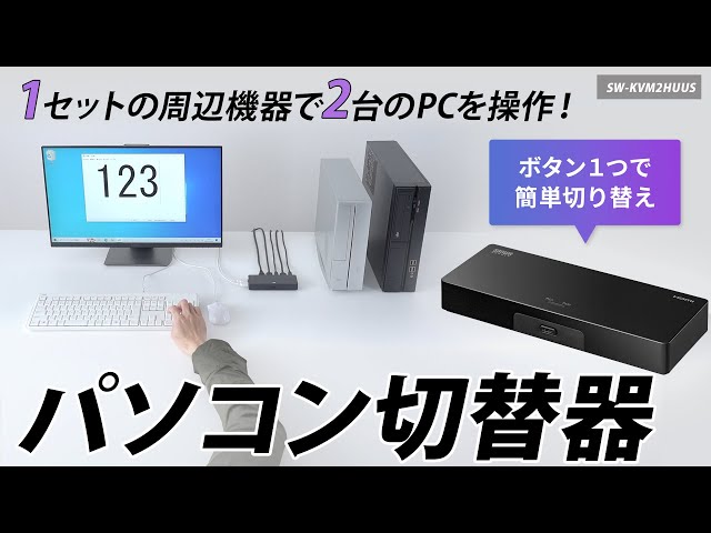 SW-KVM2HUUS / 4K対応HDMIパソコン切替器（エミュレーション非搭載・2：1）