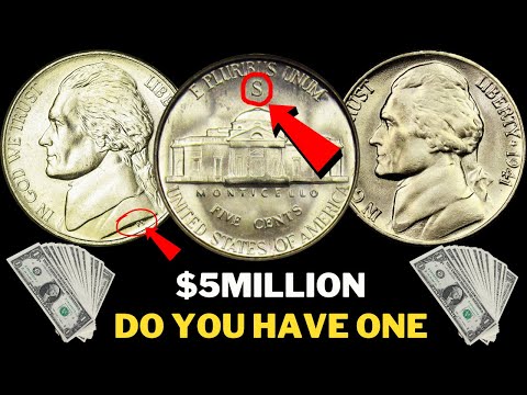Top 10 Most Valuable Nickels in Circulation in Your Pocket Change Each Worth Over $1 Million
