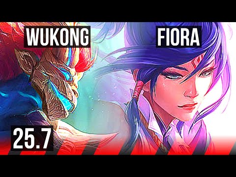 WUKONG vs FIORA (TOP) | 500+ games | NA Challenger | 25.7